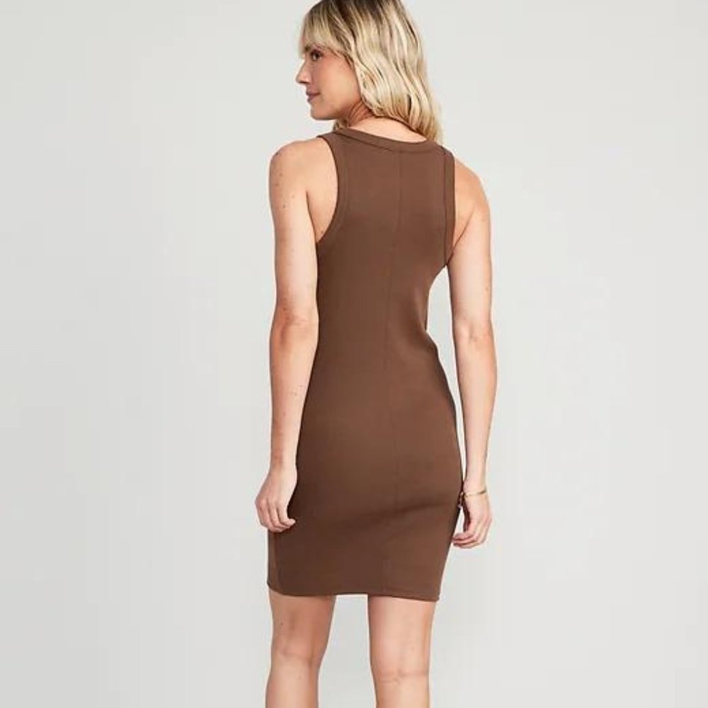 NEW Old Navy Fitted Sleeveless Rib-Knit Mini Dress for Women - Picture 7 of 7